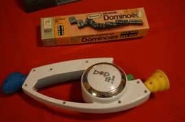 dominoes and bop it game