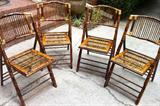 bamboo folding chairs