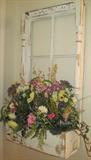 old window/flower box wall hanging