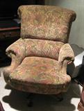 comfy  upholstered desk chair