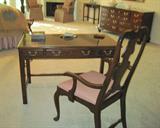 mahogany desk and chair
