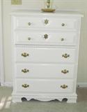 painted white dresser