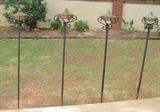 4 yard torches brass and iron