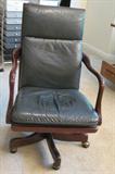 leather swivel desk chair