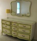 mid century dresser and mirror