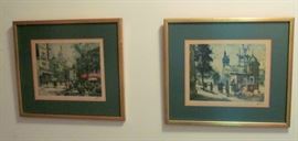 Some of the art, Paris street scenes