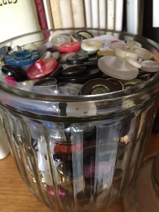 Large Bowl of Vintage Buttons