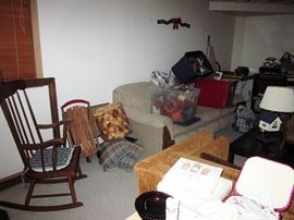 SOFAS, ROCKING CHAIR