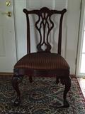 6-Chippendale style Thomasville dining room chairs