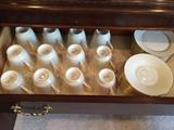 Lenox Hayworth coffee cups, saucers and dessert plates