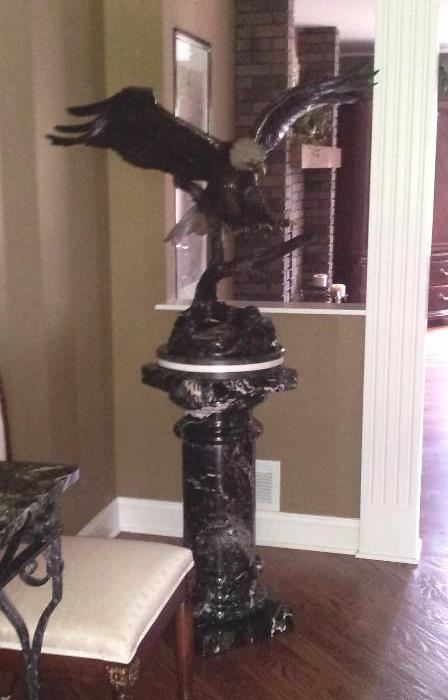 "Journey's End" bronze sculpture by S. Koop.        Asking price  $10,000.00 