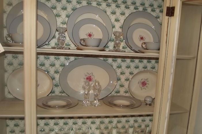 Beautiful fine china service for 8 with additional pieces