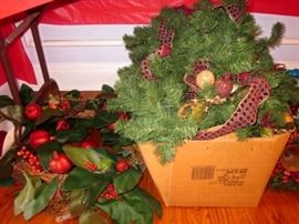Very nice swags and garland.
