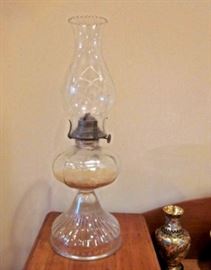 Vintage hurricane lamp