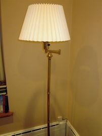 Brass floor lamp