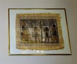 Papyrus art purchased in Egypt