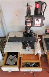 Sherline mill with custom made bits