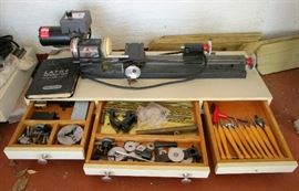 Sherline hobby lathe in excellent gently used condition with custom tooling