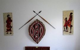Tribal pieces purchased in Africa