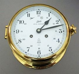 Shatz 7 jewel brass clock