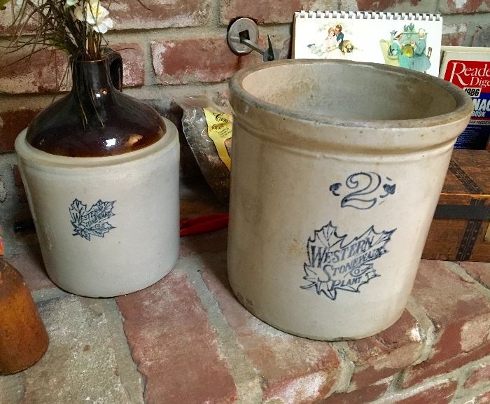 stoneware jug and urn