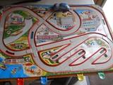 Teconofex Tin Road Race Game with Car