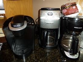 KEURIG AND CUISINART COFFEE MAKERS