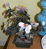 Asian Stone Flower Arrangement