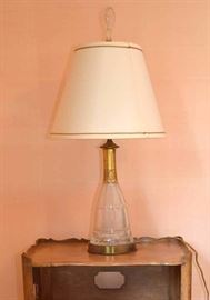 Antique Glass Table Lamp 