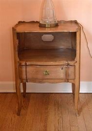 Antique End Table / Nightstand with Drawer