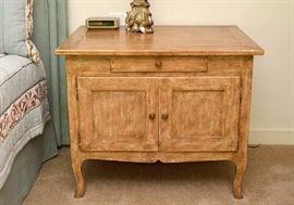 Cottage Style Cabinet / Nightstand with Distressed Paint