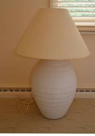 Contemporary White Ceramic Table Lamp