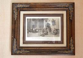 Antique Framed Etching