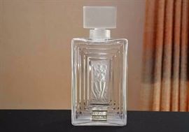 Lalique Clear & Frosted Art Glass 'Duncan No. 3" Perfume Bottle, 2 Nudes