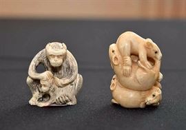 Chinese & Japanese Carved Netsuke Collection