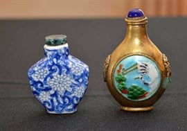 Vintage Asian Snuff Bottle Collection