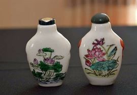 Vintage Asian Snuff Bottle Collection