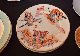 Set of 2 Vintage Japanese / Samurai Plates