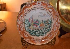 Lovely Hand-Decorated Chinese Porcelain Plate