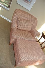 L T Designs a division of Century Furniture Side Chair and Ottoman