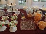 loads of vintage glassware & china