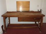 Antique Architect's Drawing Table (belonged to homeowner's father) from Mt Airy, NC