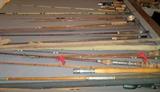 many fishing rods, fly fishing rods, reels are still available