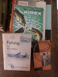 collection of vintage fishing publications