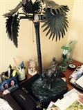 Bronze lamp attributed to Franz Bergman