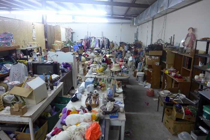 This is a wide shot showing some of the items as they were found in this warehouse.  Not all items shown will be in the sales.  PLEASE check back often for more better photos.