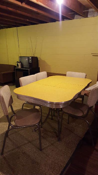 Yellow 1960's table