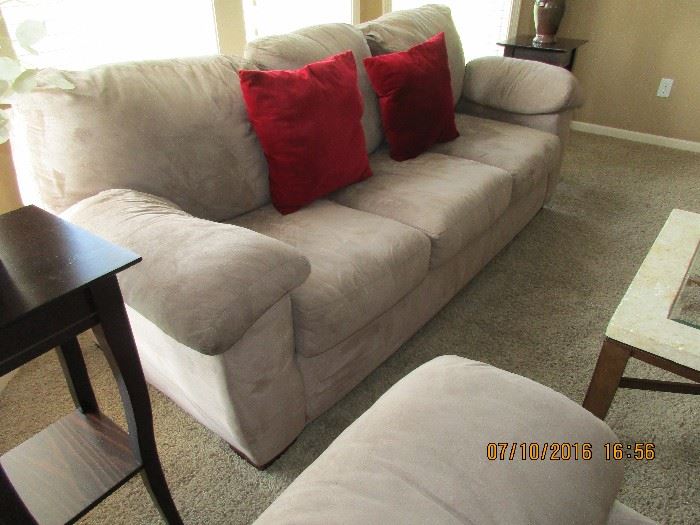Jasper sofa microfiber from JC Penney just professionally cleaned