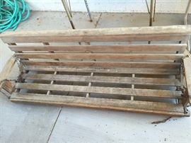 Wood Swinging Bench