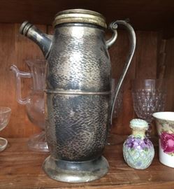 Hammered Arts and Crafts Style Cocktail Shaker/Pitcher